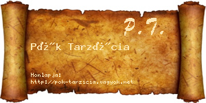 Pók Tarzícia névjegykártya